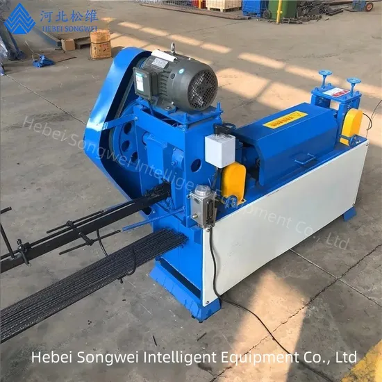 2,5-mm-6-mm-Drahtricht- und Schneidemaschine als Zusatzausrüstung für die Maschenschweißmaschine